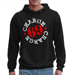 Sweat homme à capuche noir Charge 69 - Logo (Charge 69)