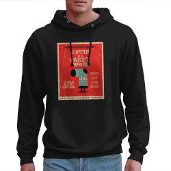Sweat homme à capuche noir Le mystère de la chaussette (Alex Kidd,Humour)