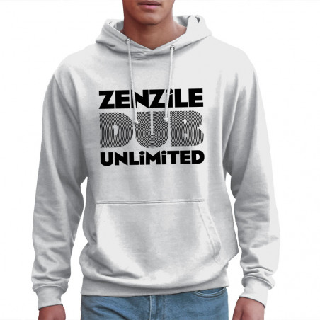 Sweat homme à capuche blanc Zenzile - Dub Unlimited (Zenzile)