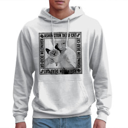 Sweat homme à capuche blanc Washington Dead Cats - First EP (Washington Dead Cats)