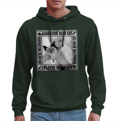 Sweat homme à capuche vert foncé Washington Dead Cats - First EP (Washington Dead Cats)