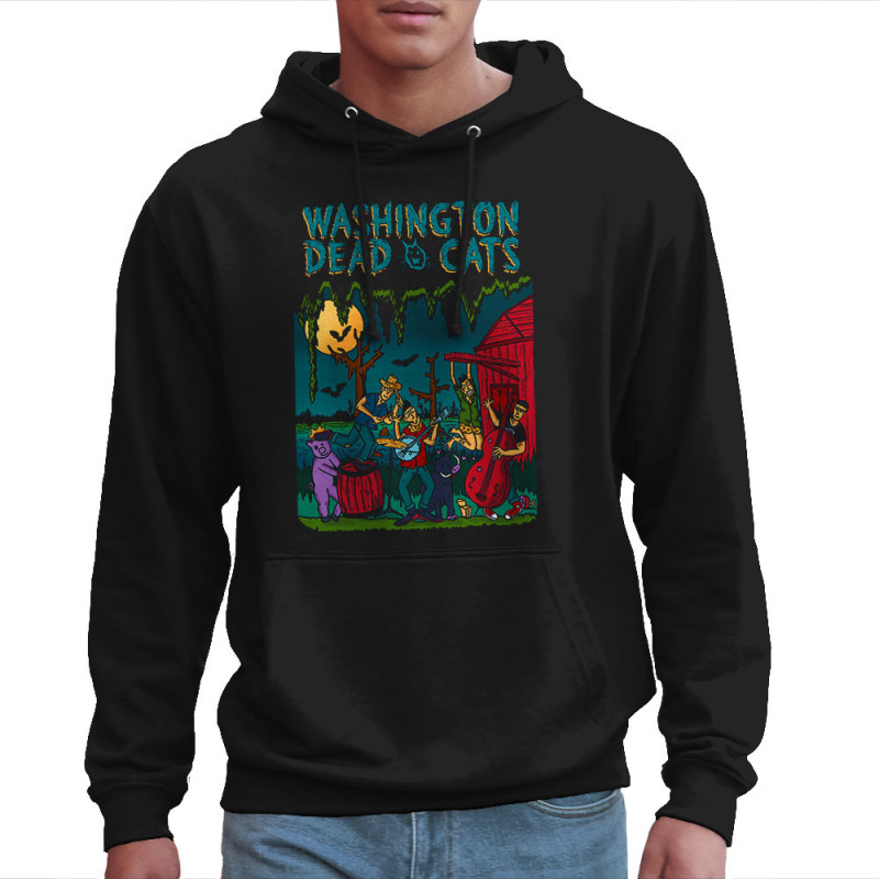 Sweat homme à capuche noir Washington Dead Cats - Acoustic (Washington Dead Cats)