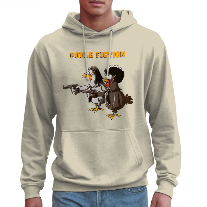 Sweat homme à capuche  Poule Fiction (Mr Mouton,Animaux,Films/Séries)