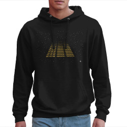 Sweat homme à capuche noir Tatata Tatata Tatata (Trabe,Humour,Films/Séries,Star Wars)