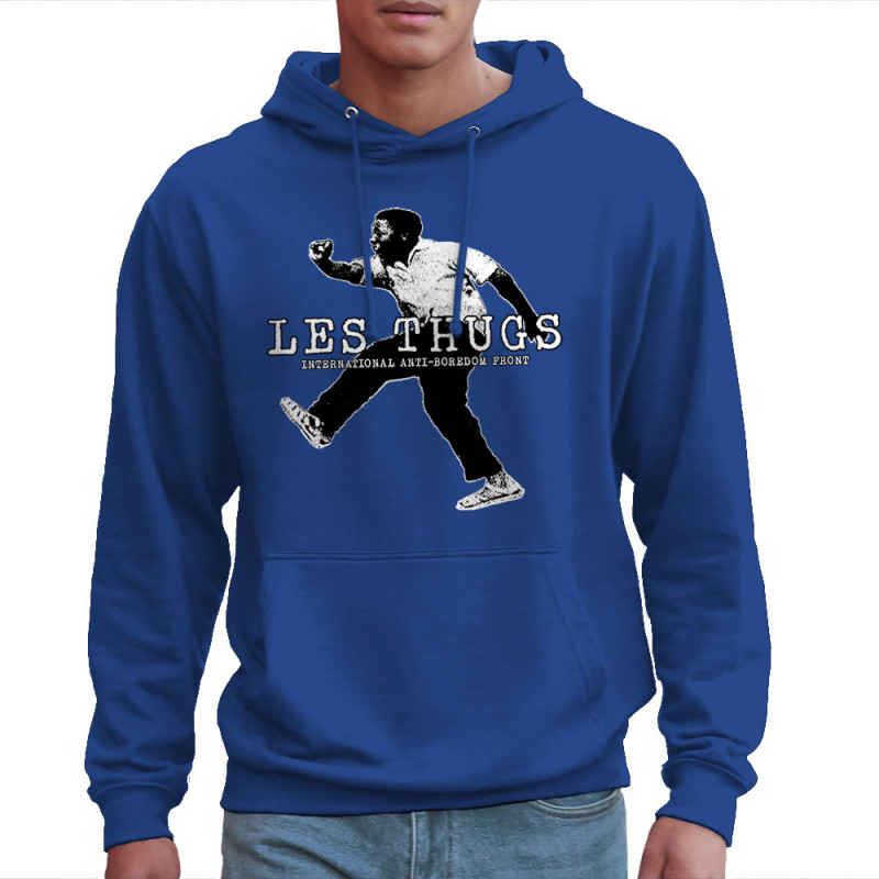 Sweat homme à capuche bleu royal Les Thugs - Anti Boredom Front (Les Thugs)