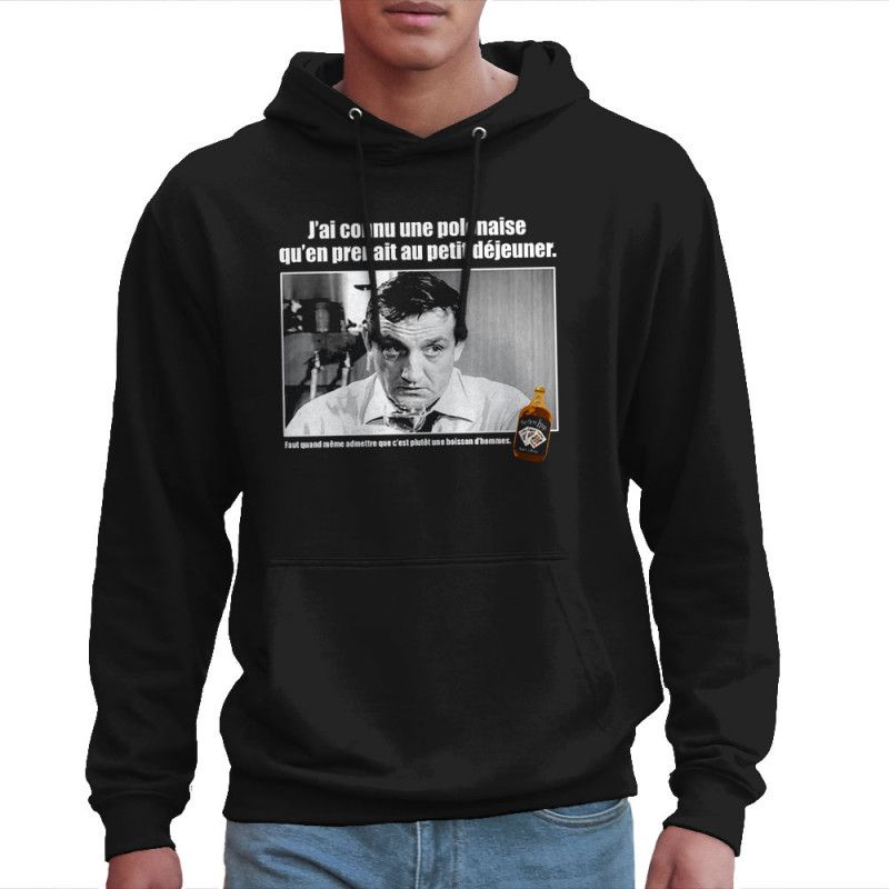 Sweat homme à capuche noir Une polonaise (Films/Séries,Les Tontons Flingueurs)