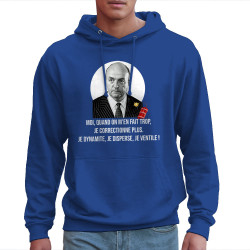 Sweat homme à capuche bleu royal Je dynamite (Gondrax,Films/Séries,Les Tontons Flingueurs)