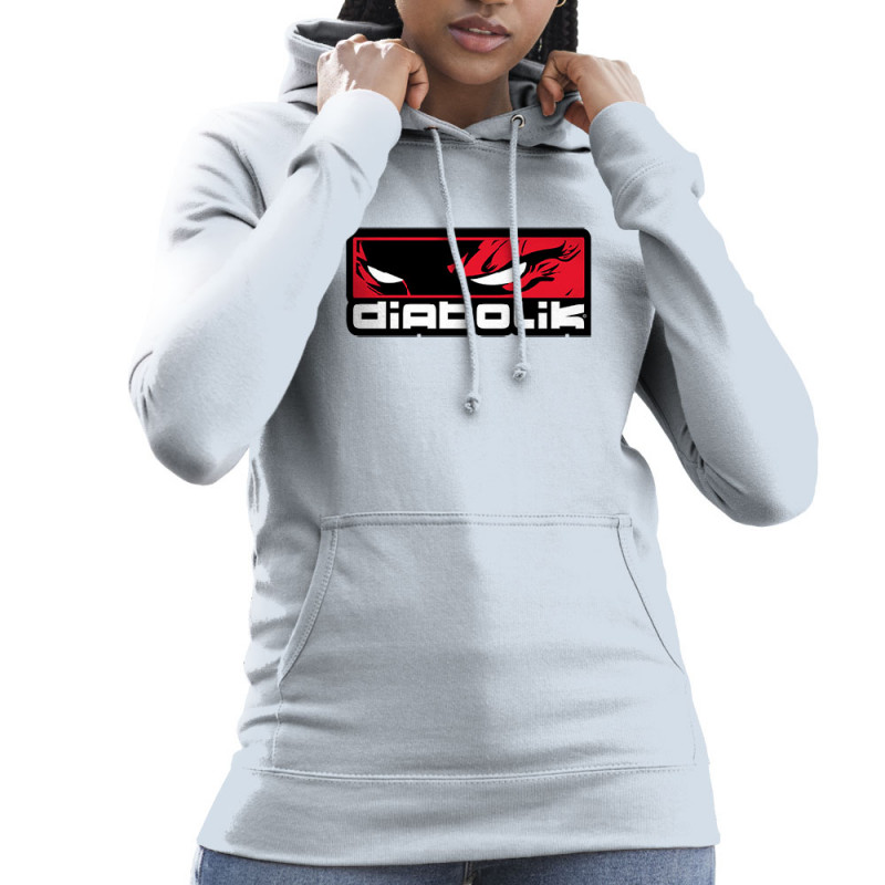 Sweat femme à capuche bleu ciel Diabolik - Heros (Diabolik)