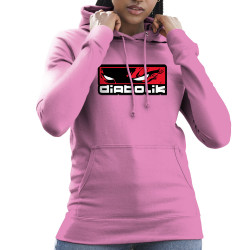 Sweat femme à capuche rose Diabolik - Heros (Diabolik)