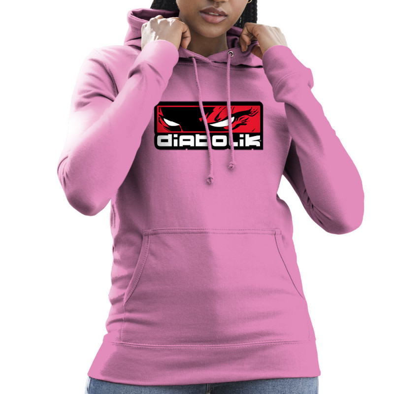 Sweat femme à capuche rose Diabolik - Heros (Diabolik)
