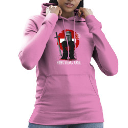 Sweat femme à capuche rose None Shall Pass (Le Duc,Films/Séries)