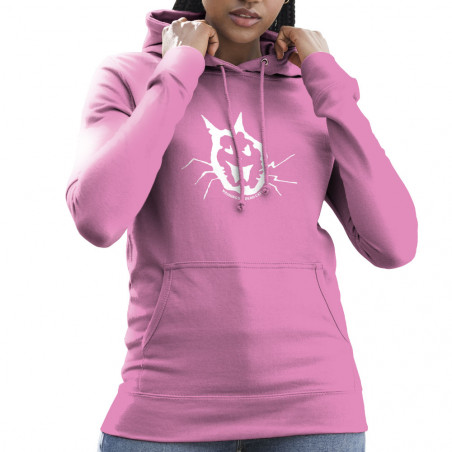 Sweat femme à capuche rose Washington Dead Cats - Old School Cat (Washington Dead Cats)