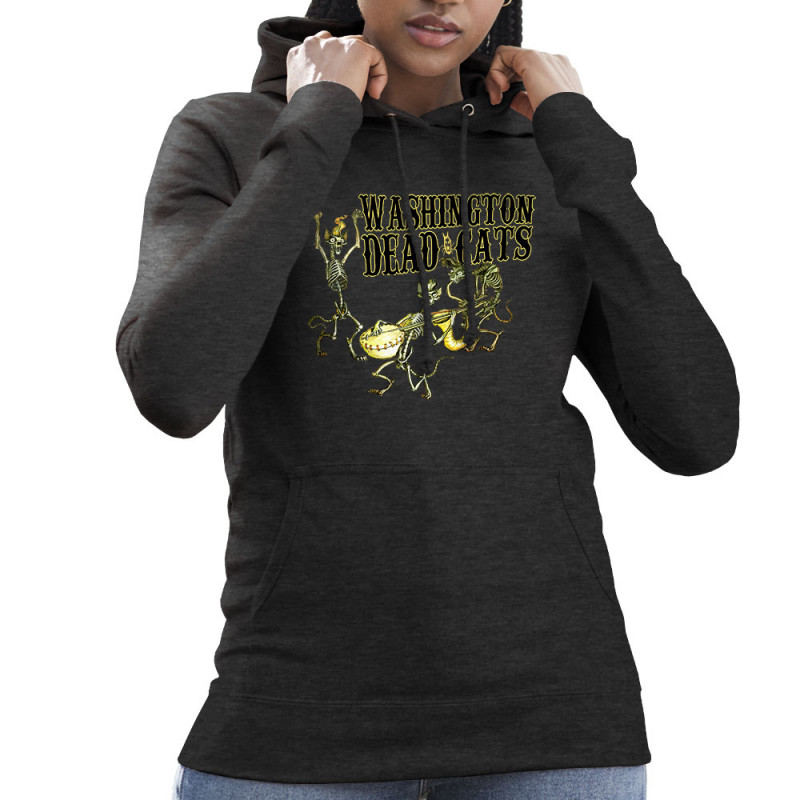 Sweat femme à capuche gris anthracite Washington Dead Cats - Dead Cats Band (Washington Dead Cats)