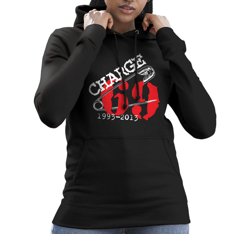 Sweat femme à capuche noir Charge 69 - 1993-2013 (Charge 69)