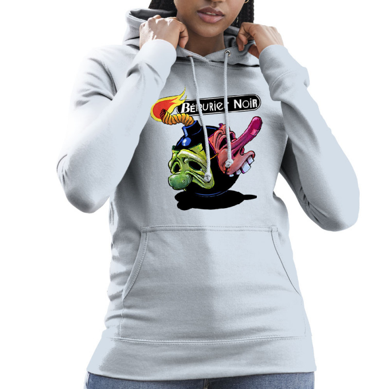 Sweat femme à capuche bleu ciel Bérurier Noir - Bombe (Bérurier Noir,Laul)