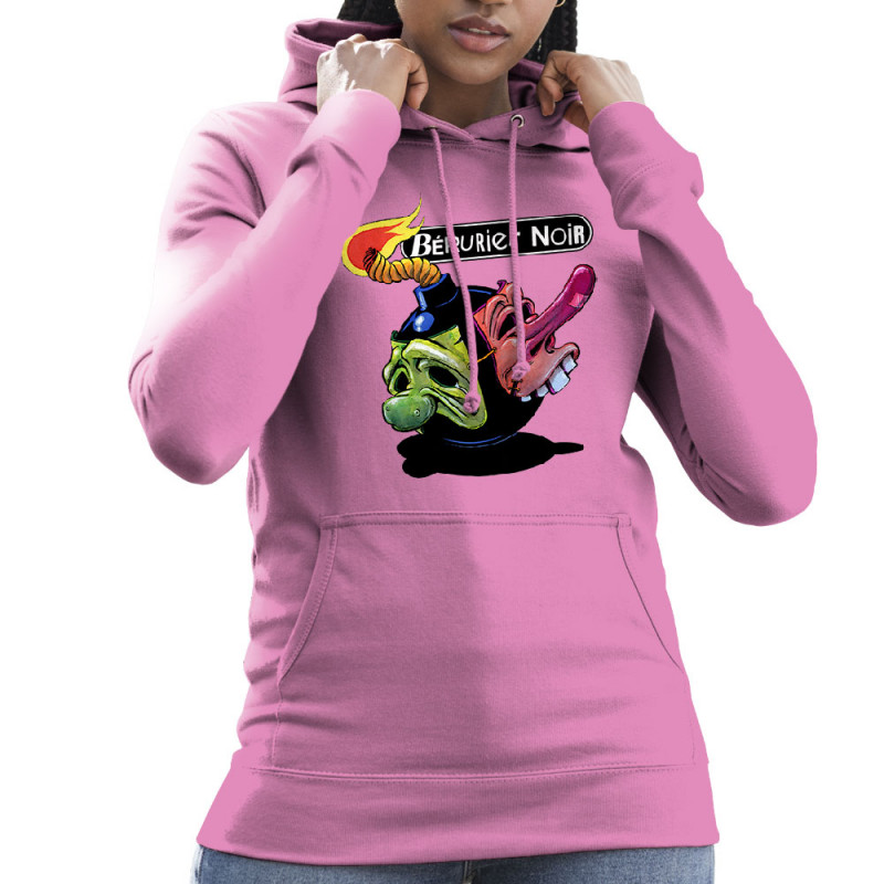 Sweat femme à capuche rose Bérurier Noir - Bombe (Bérurier Noir,Laul)