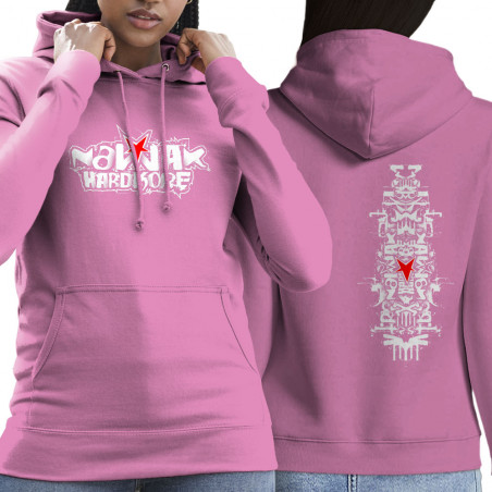 Sweat femme à capuche rose Nawak - Totem (Nawak)