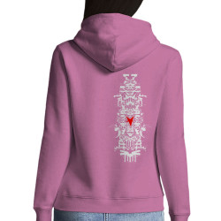 Sweat femme à capuche rose Nawak - Totem (Nawak)