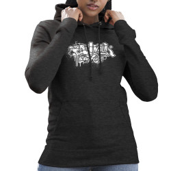 Sweat femme à capuche gris anthracite Nawak - Patchwork (Nawak)