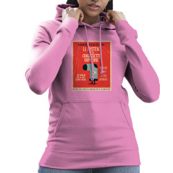 Sweat femme à capuche rose Le mystère de la chaussette (Alex Kidd,Humour)