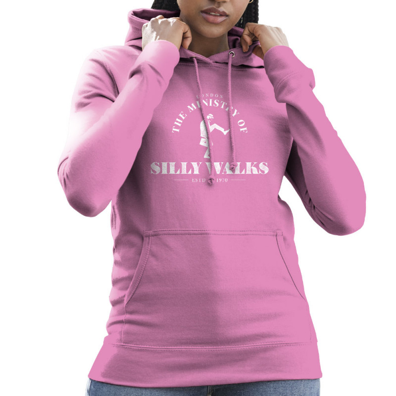 Sweat femme à capuche rose Silly Walks (Alex Kidd,Films/Séries)