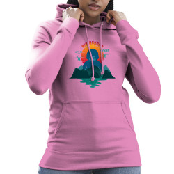 Sweat femme à capuche rose Kiking Kong (Ptit Mytho,Animaux,Films/Séries)