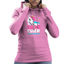 Sweat femme à capuche rose Ca va chier des paillettes 2 (Zewa,Animaux,Humour)