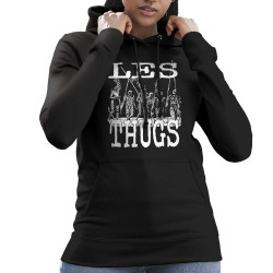 Sweat femme à capuche noir Les Thugs - Guerriers Massaï (Les Thugs)
