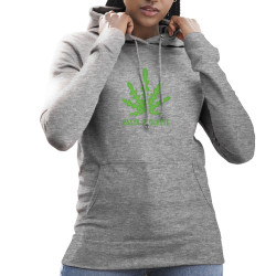 Sweat femme à capuche gris chiné Rasta Roquette (Alex Kidd,Humour,Reggae)