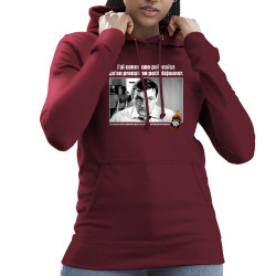 Sweat femme à capuche bordeaux Une polonaise (Films/Séries,Les Tontons Flingueurs)