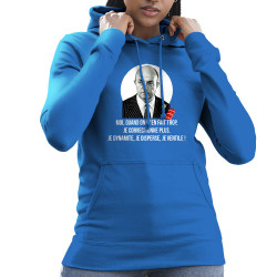 Sweat femme à capuche bleu royal Je dynamite (Gondrax,Films/Séries,Les Tontons Flingueurs)