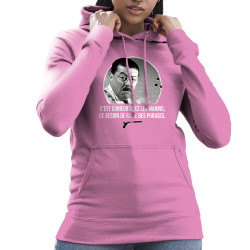 Sweat femme à capuche rose Les marins (Gondrax,Films/Séries,Les Tontons Flingueurs)