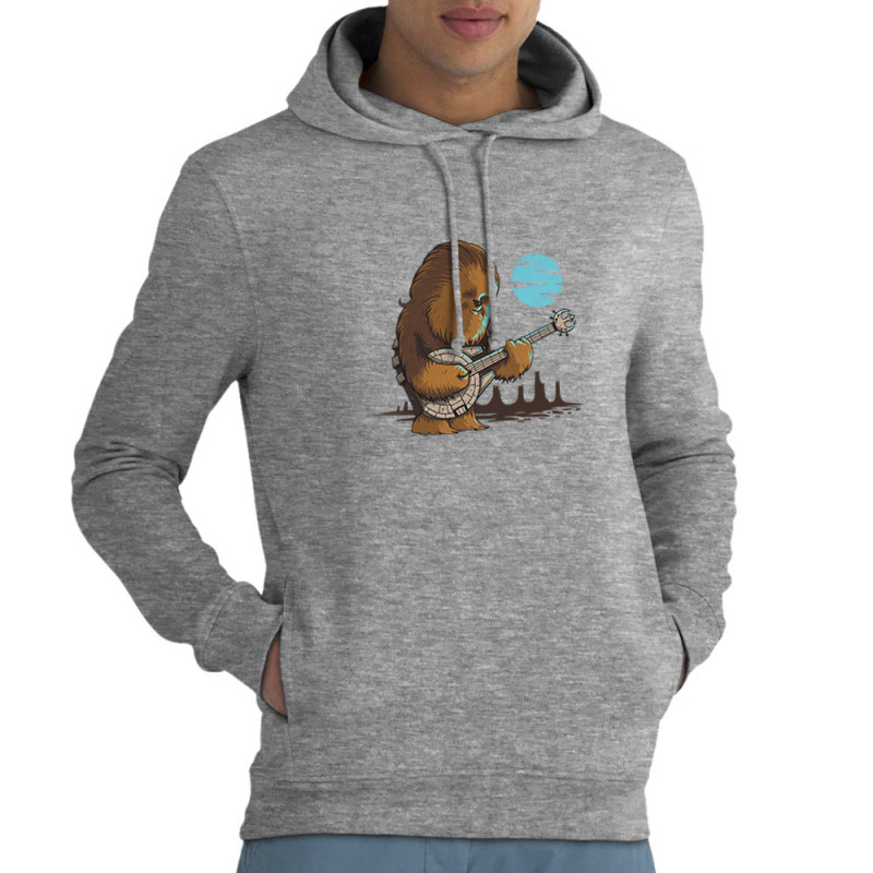 Sweat homme à capuche coton bio gris chiné Chewbacca Blues (Le Duc,Films/Séries,Star Wars)