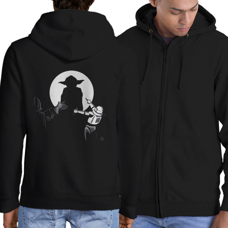 Sweat homme à capuche zippé noir Dark Ombre (Trabe,Jeux Vidéo / Geek,Films/Séries,Humour,Star Wars)