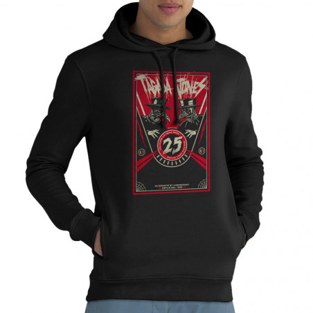 Sweat homme à capuche coton bio noir Tagada Jones - Toujours la même rage (Tagada Jones)