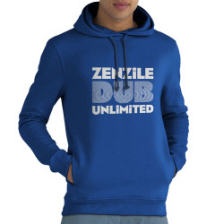 Sweat homme à capuche coton bio bleu royal Zenzile - Dub Unlimited (Zenzile)