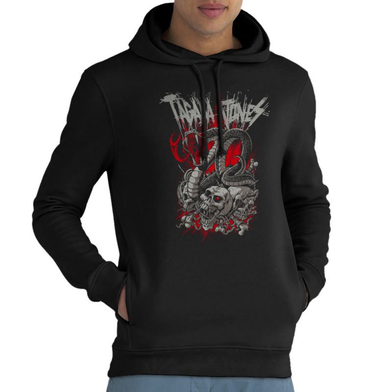 Sweat homme à capuche coton bio noir Tagada Jones - 20 ans (Tagada Jones)