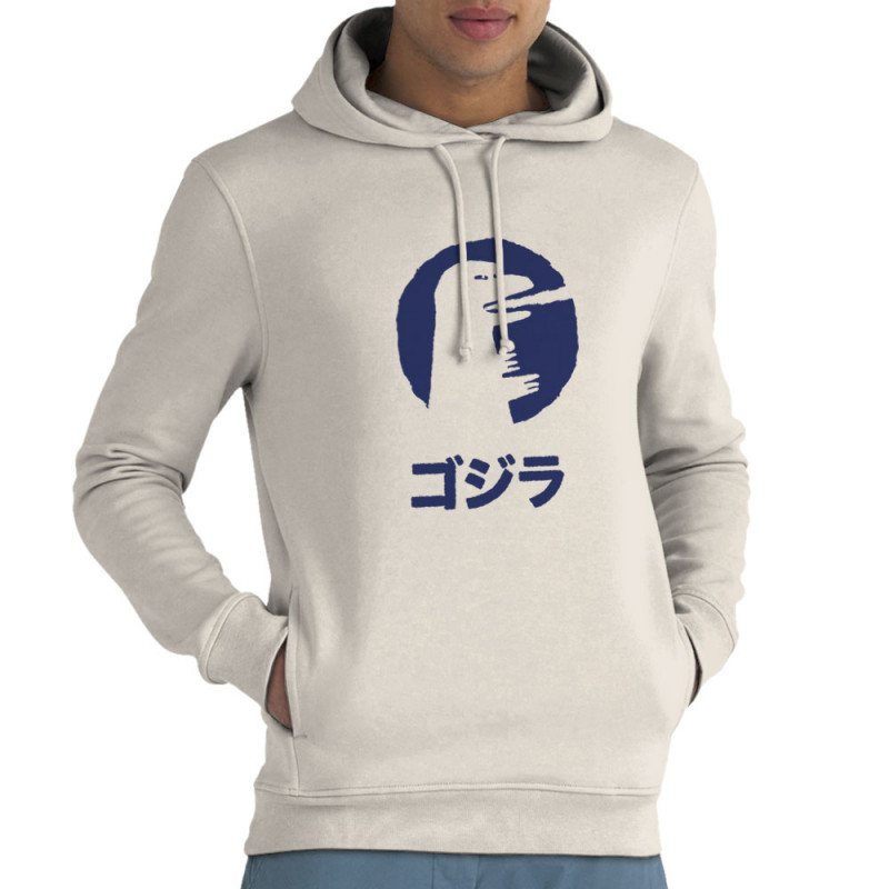 Sweat homme à capuche coton bio naturel Vintage Godzilla (Alex Kidd,Films/Séries,Manga Kawaï japan)
