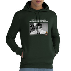 Sweat homme à capuche coton bio vert foncé Une polonaise (Films/Séries,Les Tontons Flingueurs)