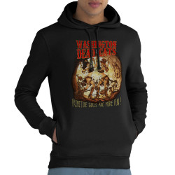 Sweat homme à capuche coton bio noir Primitive Girls (Washington Dead Cats)