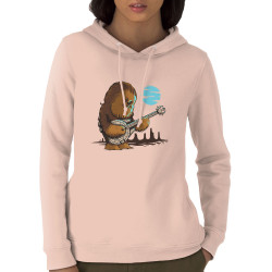 Sweat femme à capuche coton bio rose clair Chewbacca Blues (Le Duc,Films/Séries,Star Wars)