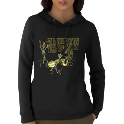 Sweat femme à capuche coton bio noir Washington Dead Cats - Dead Cats Band (Washington Dead Cats)