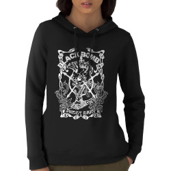 Sweat femme à capuche coton bio noir Black Bomb A - Sweet Mary (Black Bomb A)