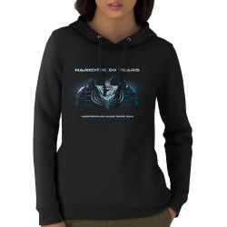 Sweat femme à capuche coton bio noir Narkotek - 20 years (Narkotek)