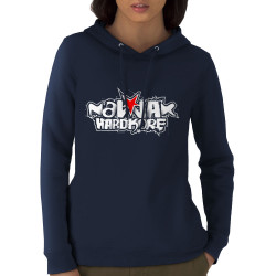 Sweat femme à capuche coton bio bleu marine Nawak - Totem (Nawak)