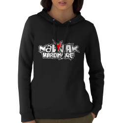 Sweat femme à capuche coton bio noir Nawak - Totem (Nawak)