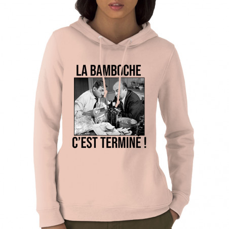 Sweat femme à capuche coton...