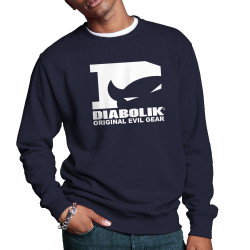 Sweat homme col rond bleu marine Diabolik - D Logo (Diabolik)