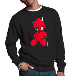 Sweat homme col rond noir Diabolik - Puppet (Diabolik)