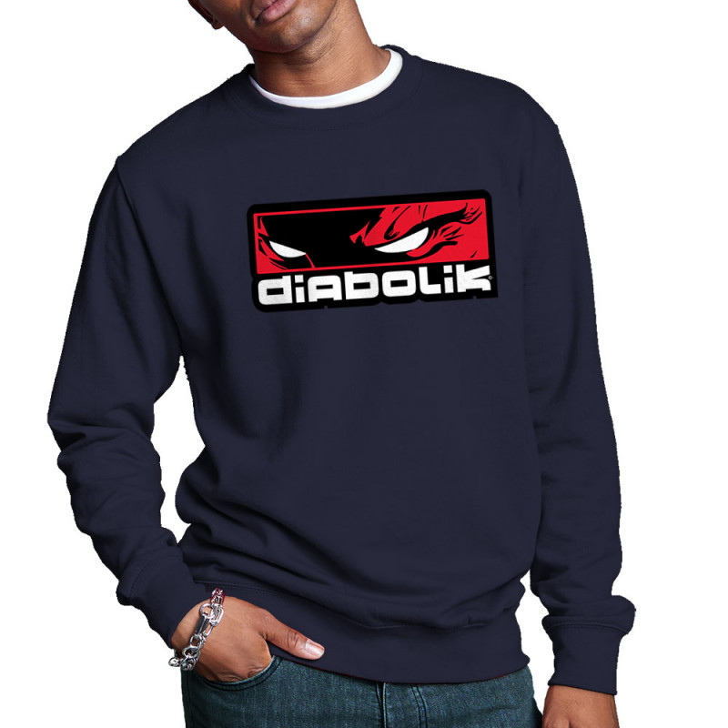 Sweat homme col rond bleu marine Diabolik - Heros (Diabolik)